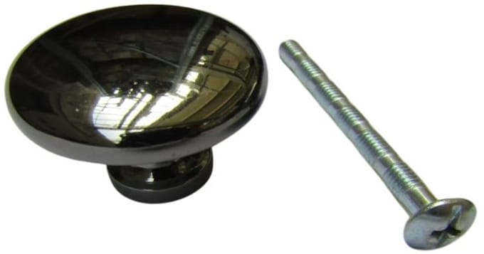 Zamak Cabinet Knob Black Nickel 30mm