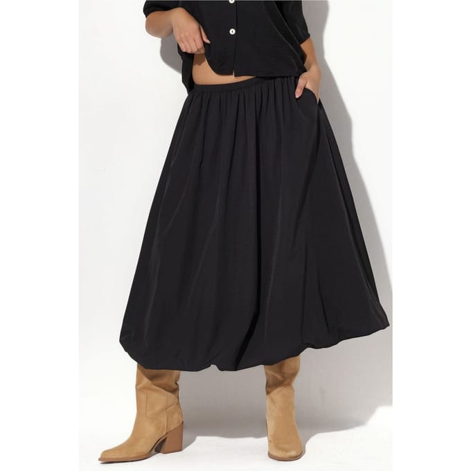 Hoge Taille A-Lijn Midi Rok