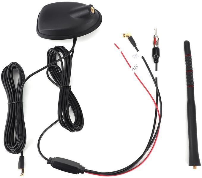 Dailygoods- Autoantenne Actief Versterkt - Universeel - Waterdicht - Stofdicht - Hoogste Dak - DAB+/FM - Antenne