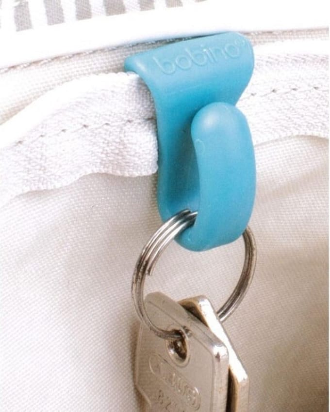 Bobino sleutelhouder voor in de tas Key Clip - Turquoise
