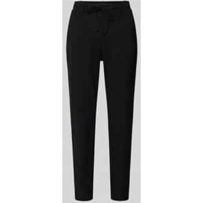 Tom Tailor - Wijdvallende stoffen broek - Maat 34/32 - deep black