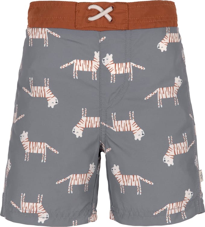 Lässig - UV-Boardshorts voor baby's - Tijger - Grijs - maat 86cm