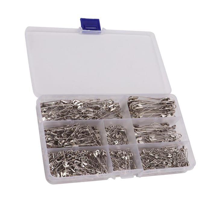 460 stuks veiligheidsspelden 7 maten ijzer veilig multifunctioneel stevig herbruikbaar veiligheidsspelden assortiment voor naaien white