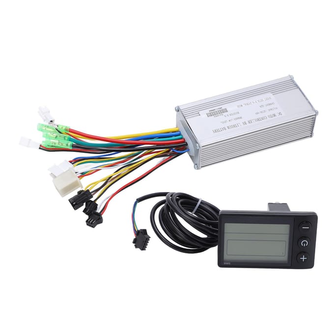 Elektrische Fiets Motor Controller 22A Gemeenschappelijke Controller 36V 48V met LCD S866 Paneel Duim Gashendel voor white