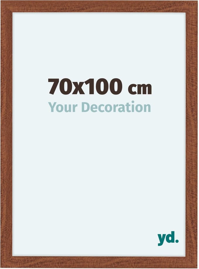 Your Decoration - Fotolijst 70x100 cm - MDF - Walnoot - Como