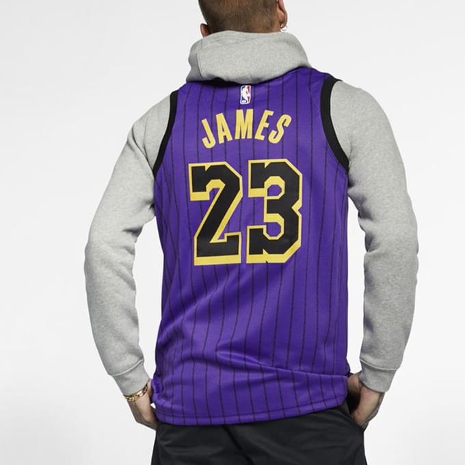 Nike Basketbalshirt Heren Paars AJ4618-510 L