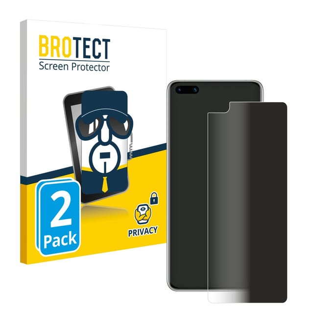 BROTECT - privacy screenprotector voor Huawei P40 - Folie Beschermfolie Blauwlichtfilter 2 Stuks