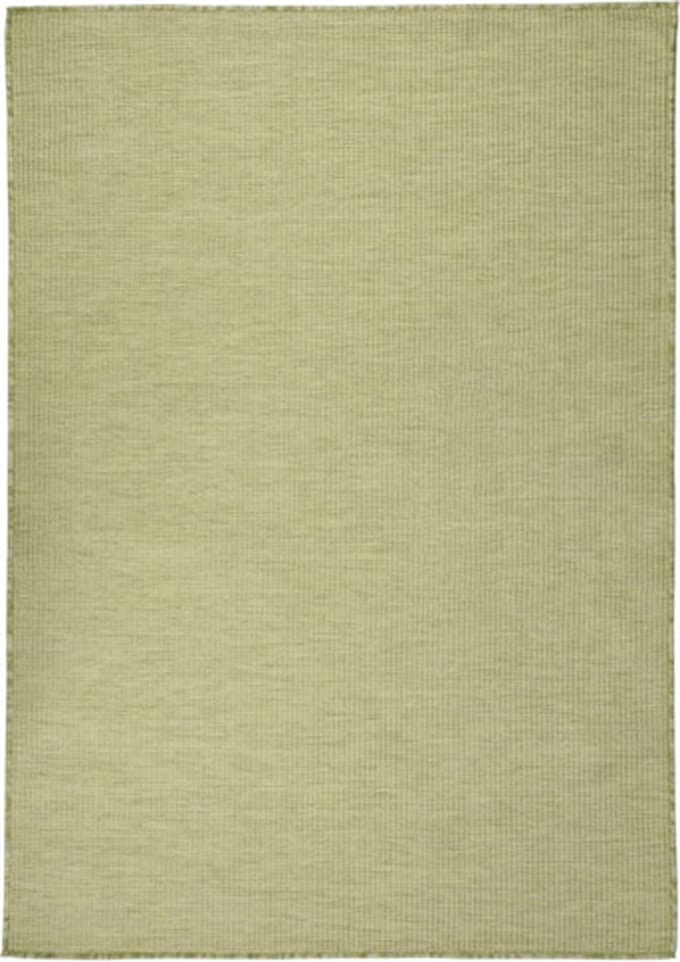 vidaXL Buitenkleed platgeweven 140x200 cm groen