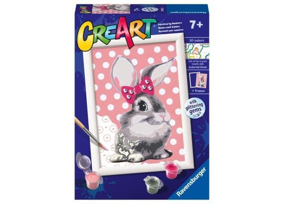 Ravensburger CreArt Konijn met glitter - Schilderen op nummer voor kinderen