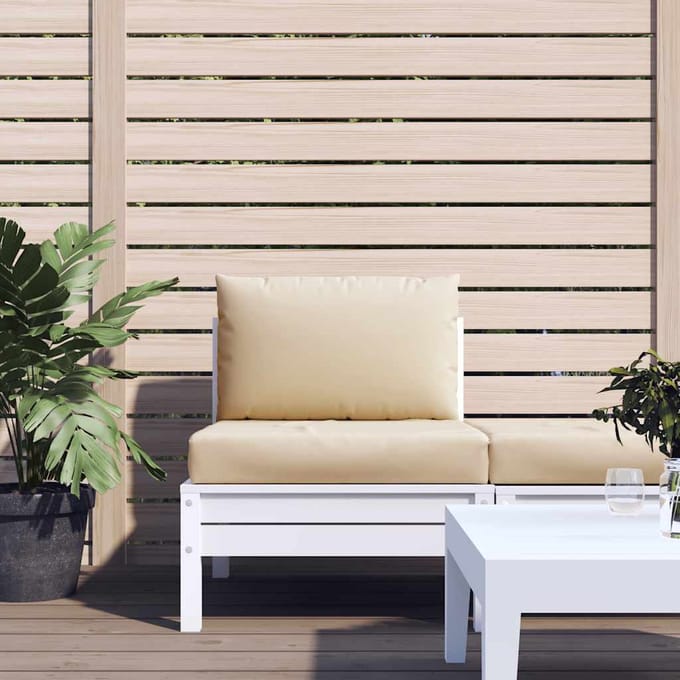 vidaXL - Palletkussens - 2 - st - stof - beige