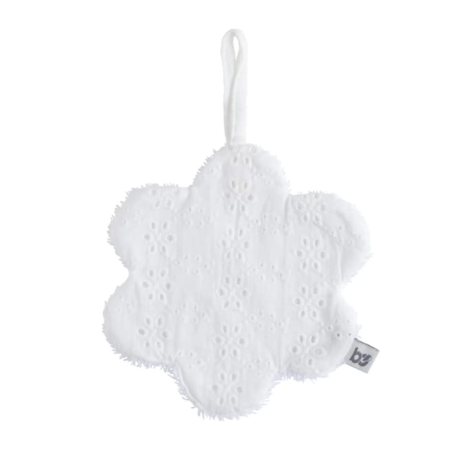 Baby's Only Gebreid speendoekje - Speenknuffel bloem Calm - Wit