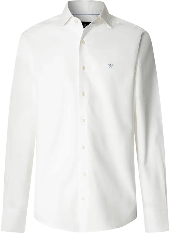 Hackett Ess Texture Overhemd Met Lange Mouwen Wit S Man