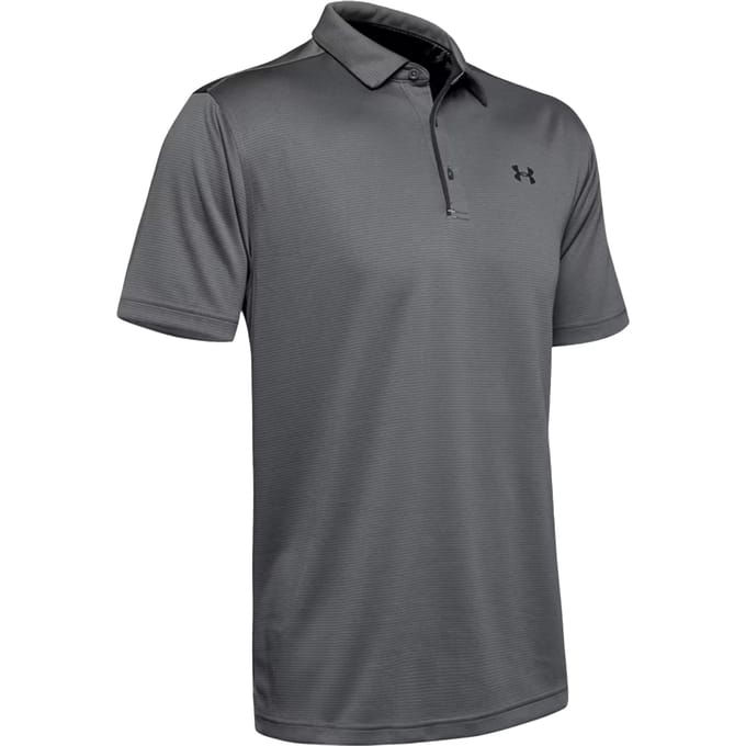 Under Armour Heren Tech Poloshirt (Grafiet/Zwart)