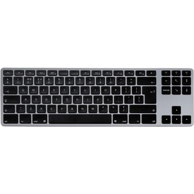 Toetsenbord aluminium Mac Tenkeyless bluetooth Space Gray grijze kleur