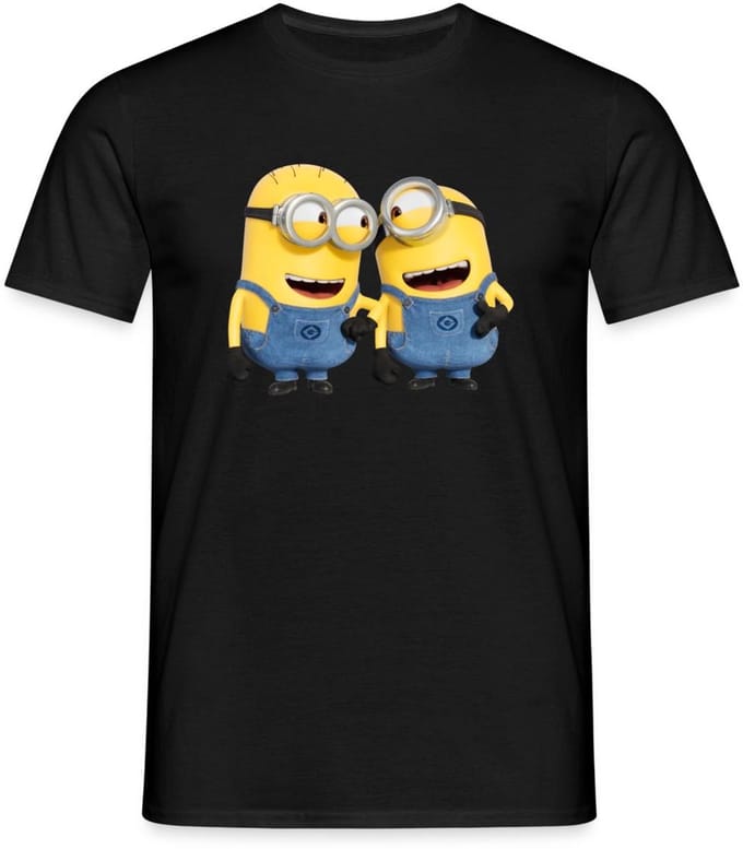 Minions Phil En Stuart Grappig T-Shirt Heren
