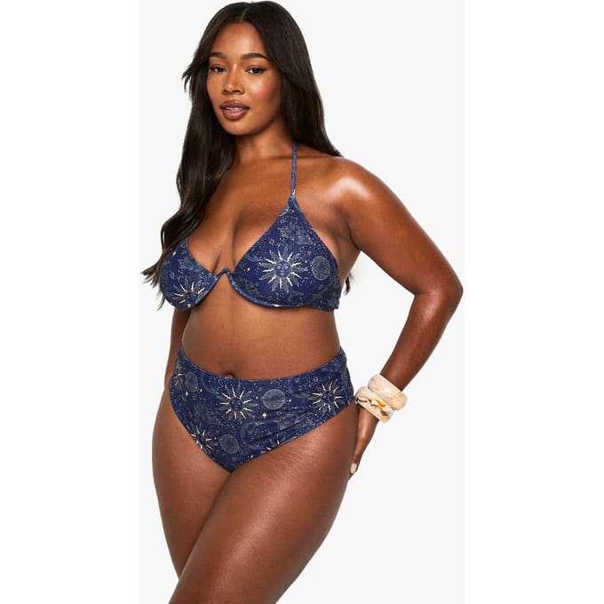 boohoo Dames PLUS CELESTIAL BÜGEL-BIKINI | Maat: 26