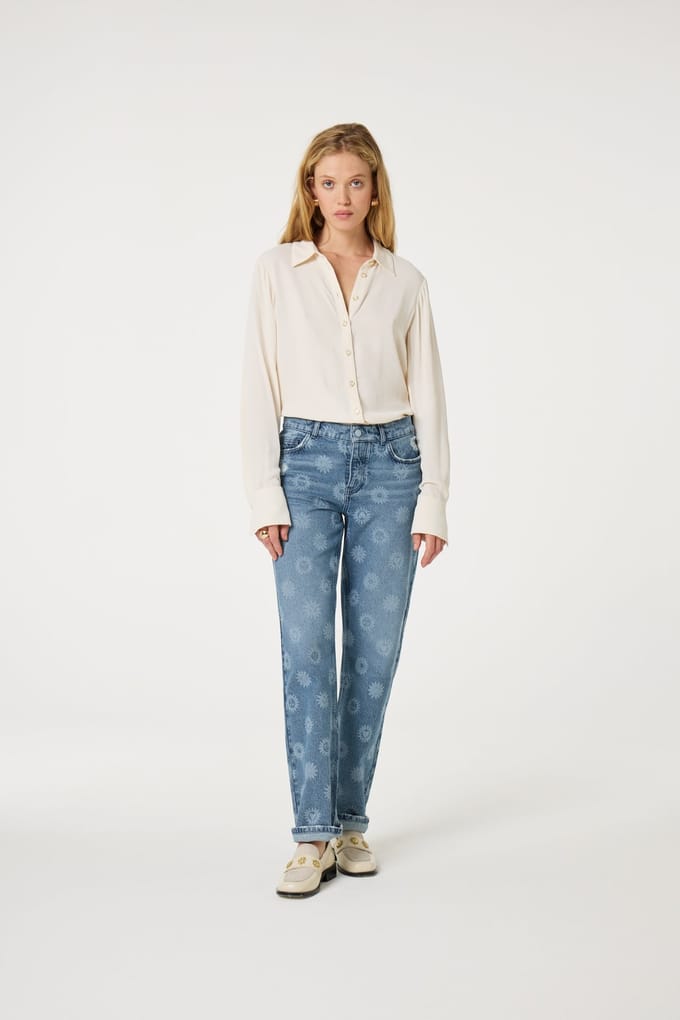 Fabienne Chapot Salma Blouse Cosy White Maat: 34 | Longsleeves Outlet | Dames | Wit