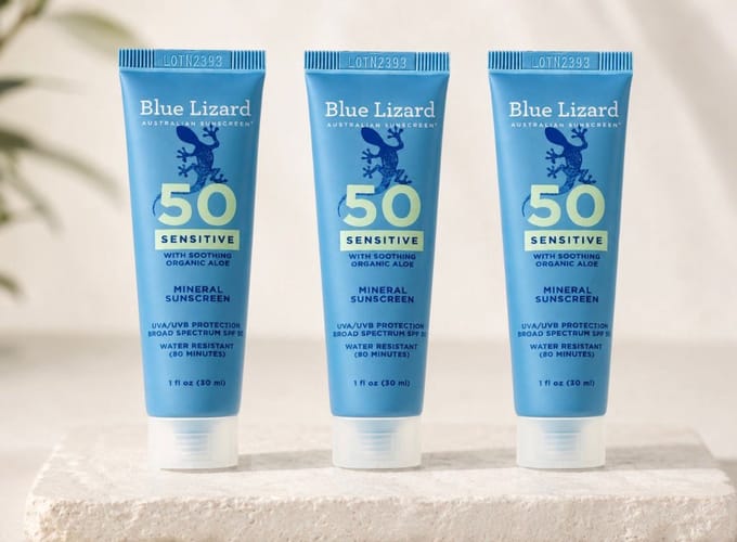 3x30 ml-90 ml Blue Lizard SPF 50 Zonnebrand