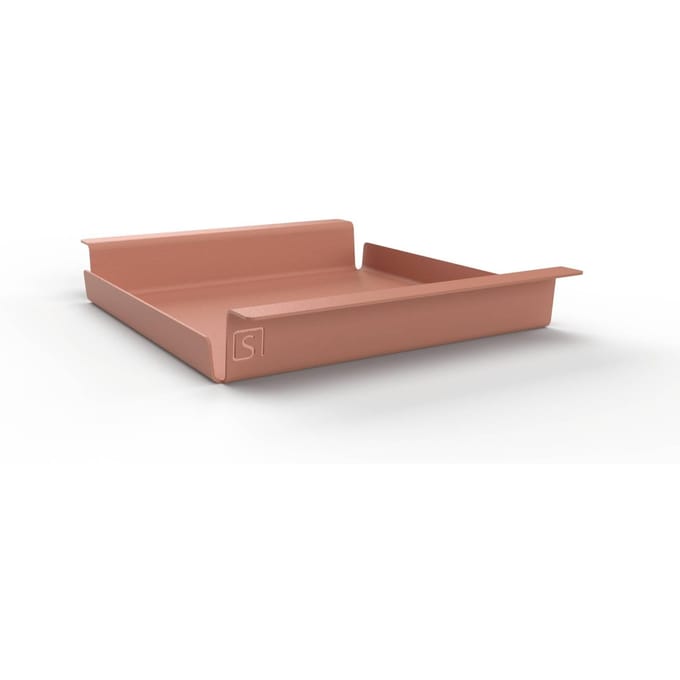 Steellish Dienblad Vierkant - Tray - Aluminium - Oud Roze - 34×28×5 cm