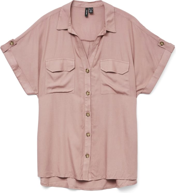 VERO MODA - VMBUMPY SS SHIRT WVN NOOS - Dames - Blouses