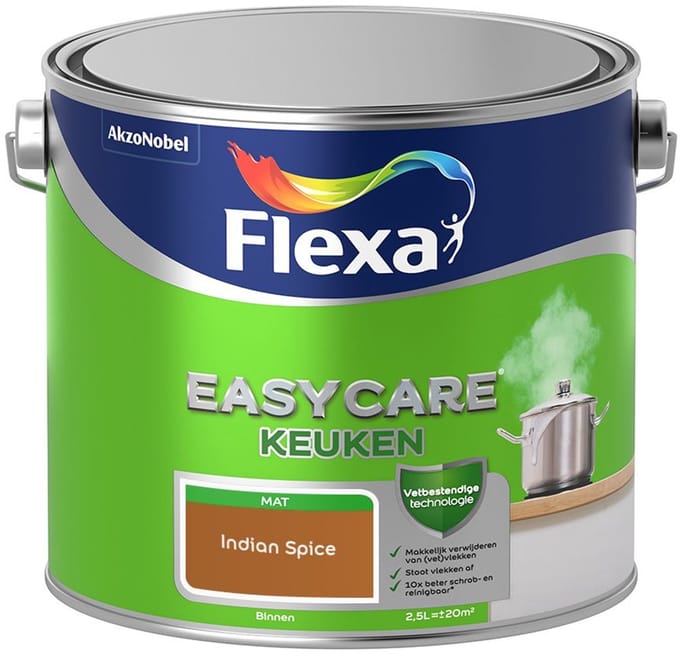 Flexa - Easycare Keuken - Indian Spice - Mengverf - 2,5 L
