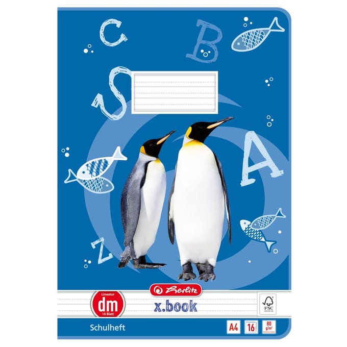 Herlitz 11322401 schrijfblok & schrift A4 16 vel Meerkleurig