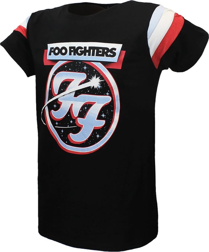 Foo Fighters Comet 60’s Style Tricoloured Ringer T-Shirt - Officiële Merchandise - S