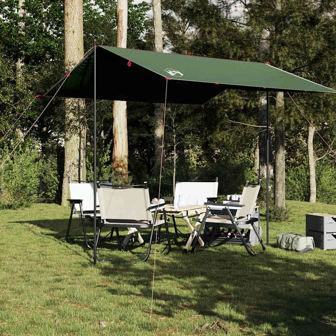 vidaXL - Kampeerluifel - waterdicht - 300x294 - cm - groen