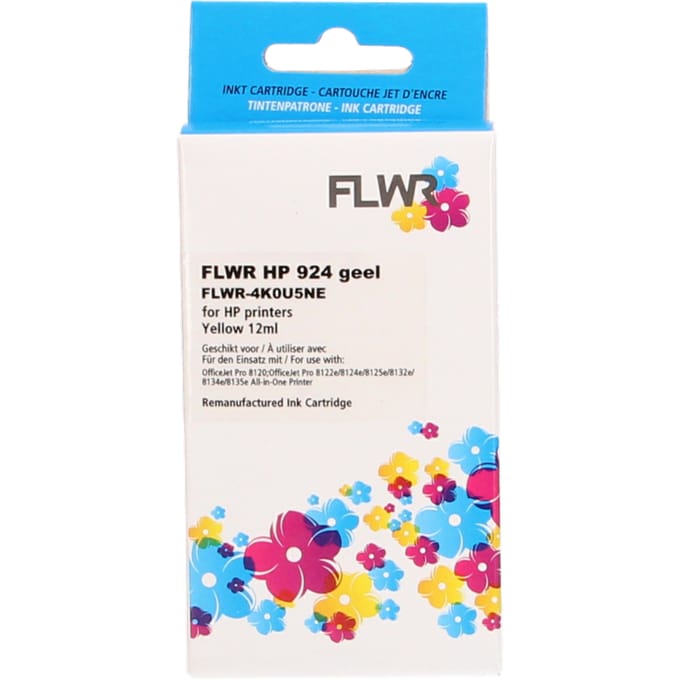 FLWR HP 924e geel (Huismerk (compatible))