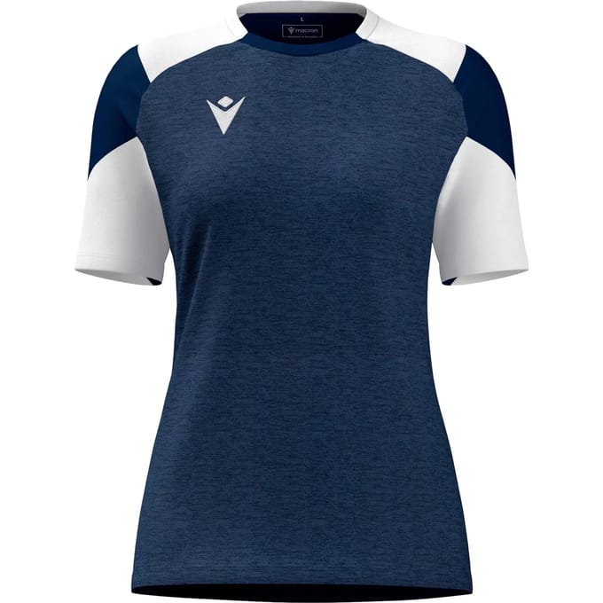 Macron Glory Sphinx Shirt Korte Mouw Dames - Marine / Wit | Maat: L