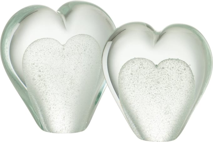 J-Line presse-papier Hart - glas - wit - large