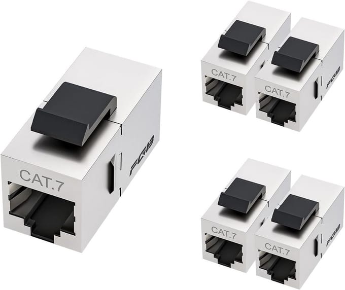 10Gbps Cat7 Keystone Module RJ45 - Afgeschermde Ethernet Koppelingen voor Netwerk Patchpaneel (5 Stuks)