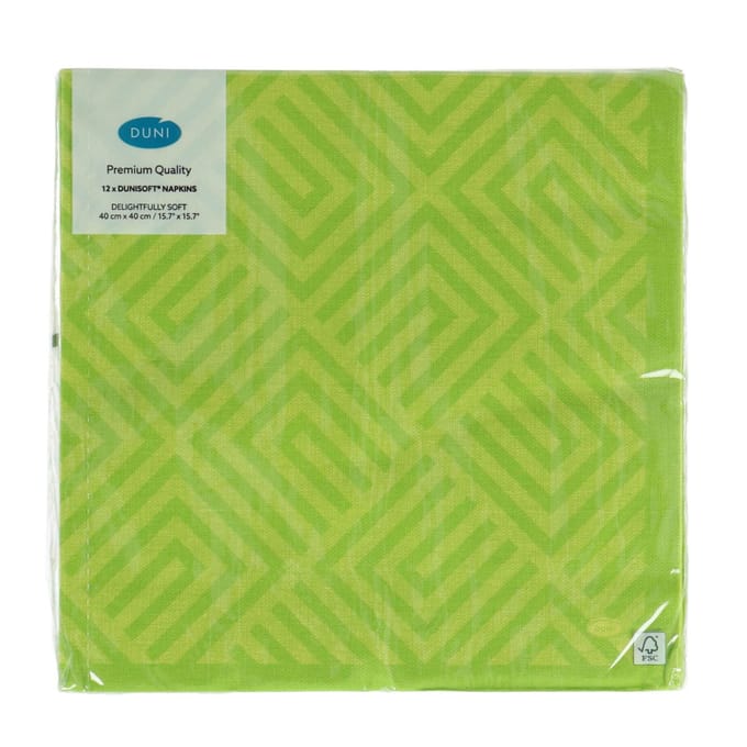 Servetten - 40x40 cm - Groen - Mosaic