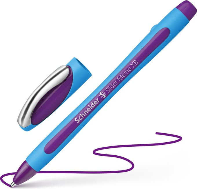 Schneider balpen - Slider Memo - penpunt XB 1,4mm - violet - S-150208