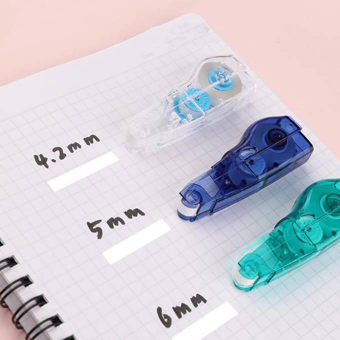 6M PLUS Correctietape Vervangbare Navullingen Kantoorartikelen Correctiemiddel White Out Correctie Studenten Cadeau Kantoor Schoolbenodigdheden