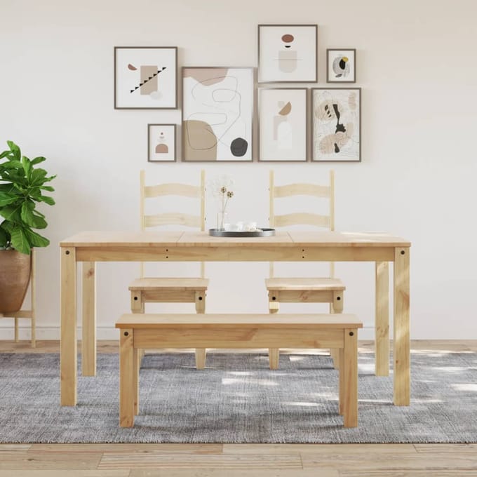 vidaXL - Eetkamerbank - PANAMA - 105x30x45 - cm - massief - grenenhout