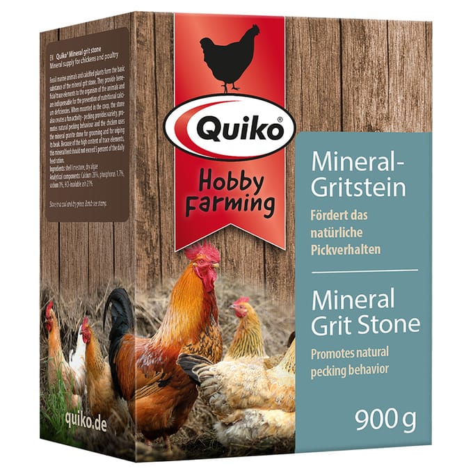 900 g Quiko Hobby Farming Mineraalgritsteen Vogel Accessoires
