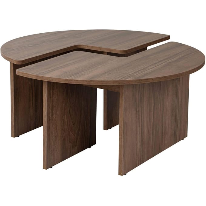 Asir - Salontafel - Walnoot - 90 x 41 cm