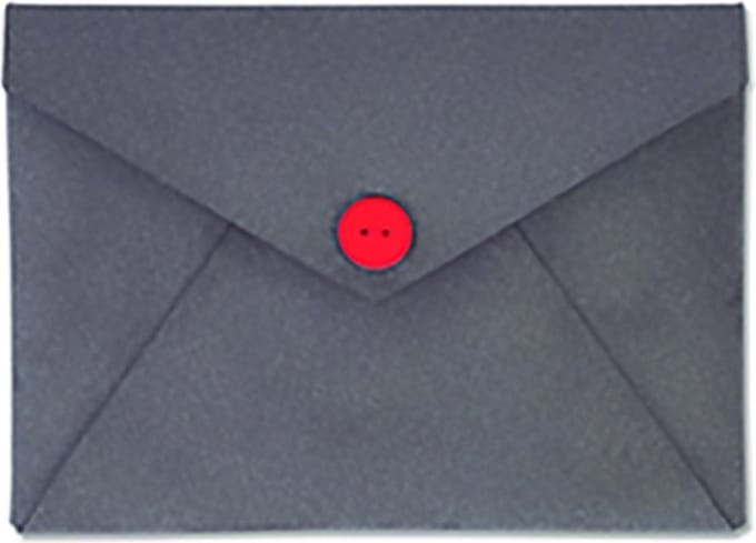 Paola Navone Handtas Envelop/opbergmap documenten A4 - grijs