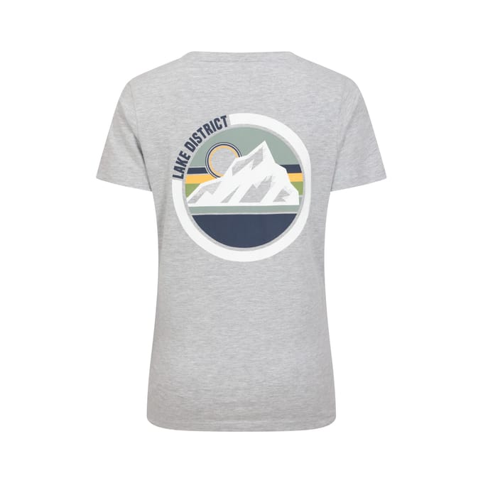 Mountain Warehouse Dames/Dames Lake District Tree Ring Organic T-shirt (Grijs)