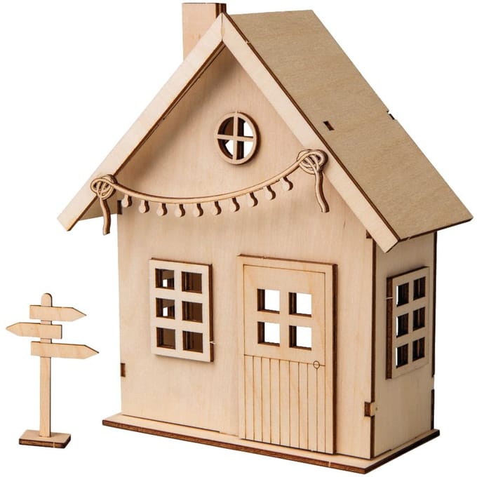 Houten bouwpakket "Kabouterhuis"