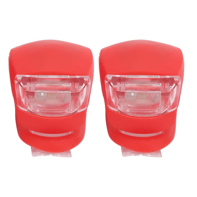 2 stuks 2 LED Fietslicht Achterlicht Kleurrijk Waarschuwingslamp 3 Verlichtingsmodi Hoge Helderheid Waterdicht Red