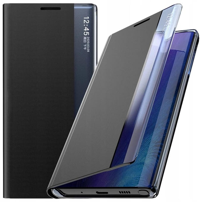 Hurtel New Sleep Case for Samsung Galaxy S23+ Cover with Flip Stand Black