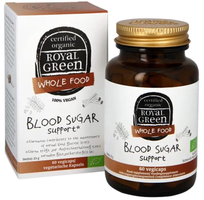 Royal Green Blood Sugar Support Biologisch - 60 vegacapsules