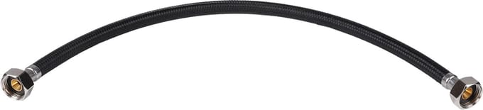 Differnz Aansluitslang - Flexibel - G1/2-G1/2 - Zwart - Lengte 60 cm - Materiaal Metaal - Sterk en Buigzaam - Kraan Aansluitslang voor Sanitair - Voor Keuken en Badkamer