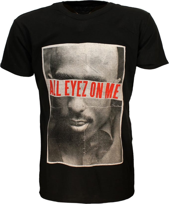 Tupac 2PAC All Eyez T-Shirt - Officiële Merchandise - M