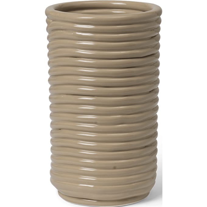 Ferm Living Corduroy Vaas - cashmere