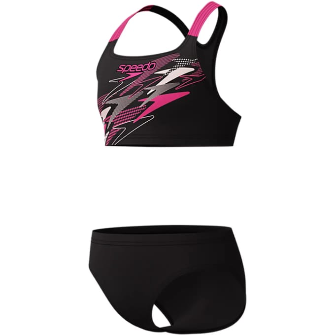 2-delig zwempak voor meisjes Speedo Medley Logo Racerback