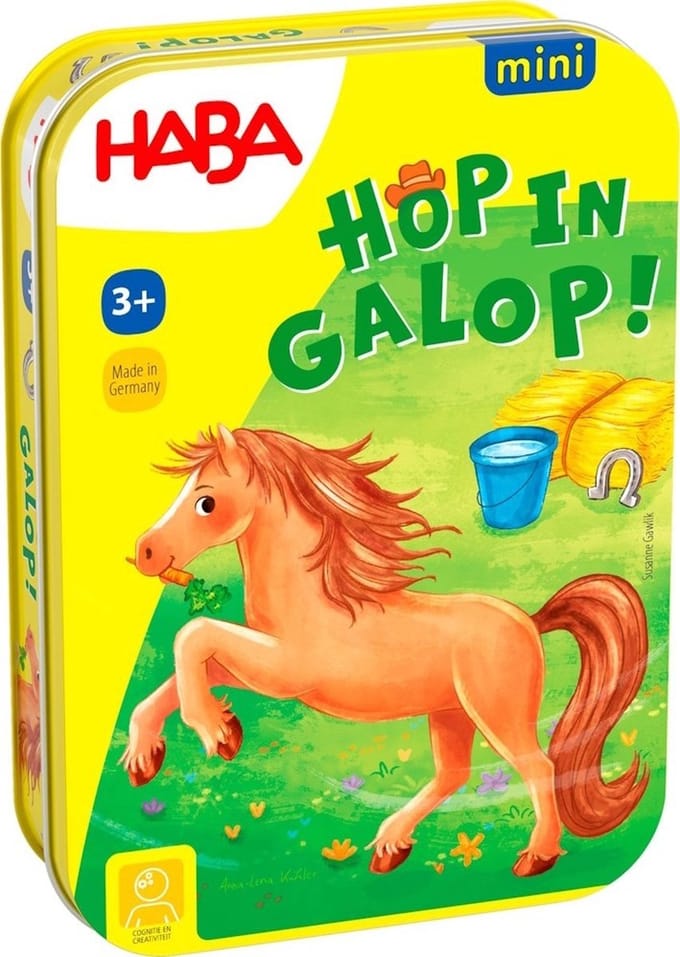 Mini spel - Hop in galop - In blikje