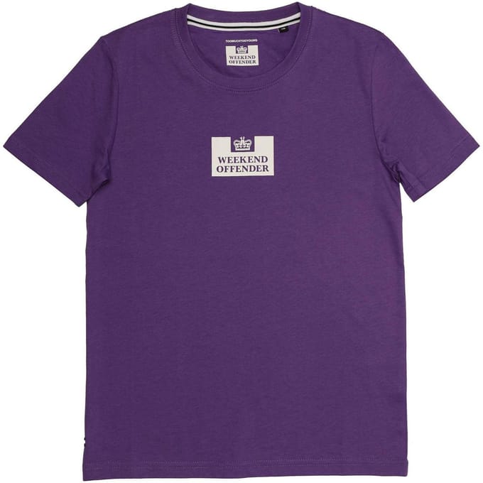 Weekend Offender Dames The Heights Katoenen T-Shirt (Paars)